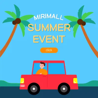 red retro summer event promotion