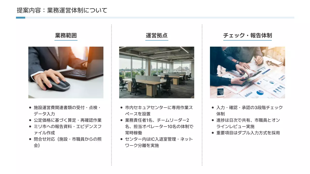 青 シンプル ビジネス 提案書