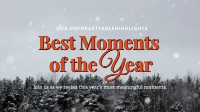 Red Elegant Moments Announcement
