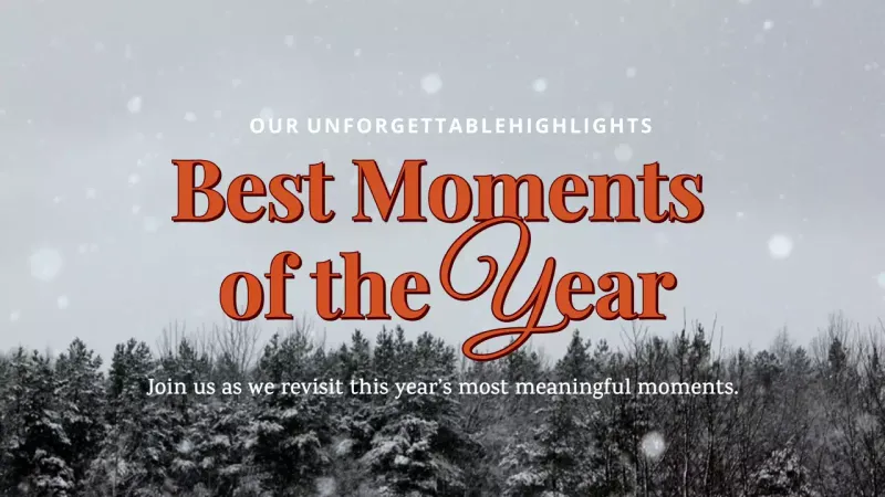 Red Elegant Moments Announcement