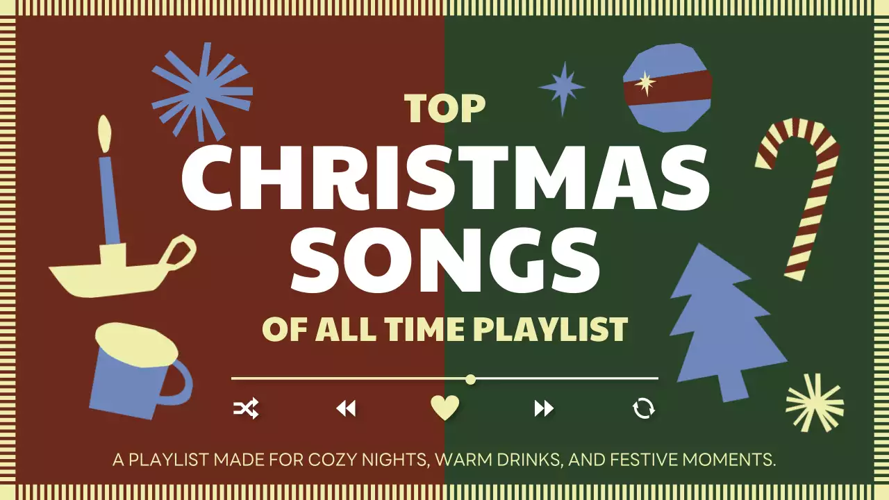 Red Retro Christmas Playlist