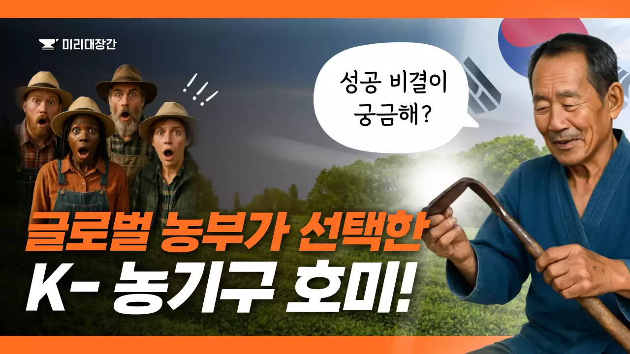 주황 레트로 농업 광고