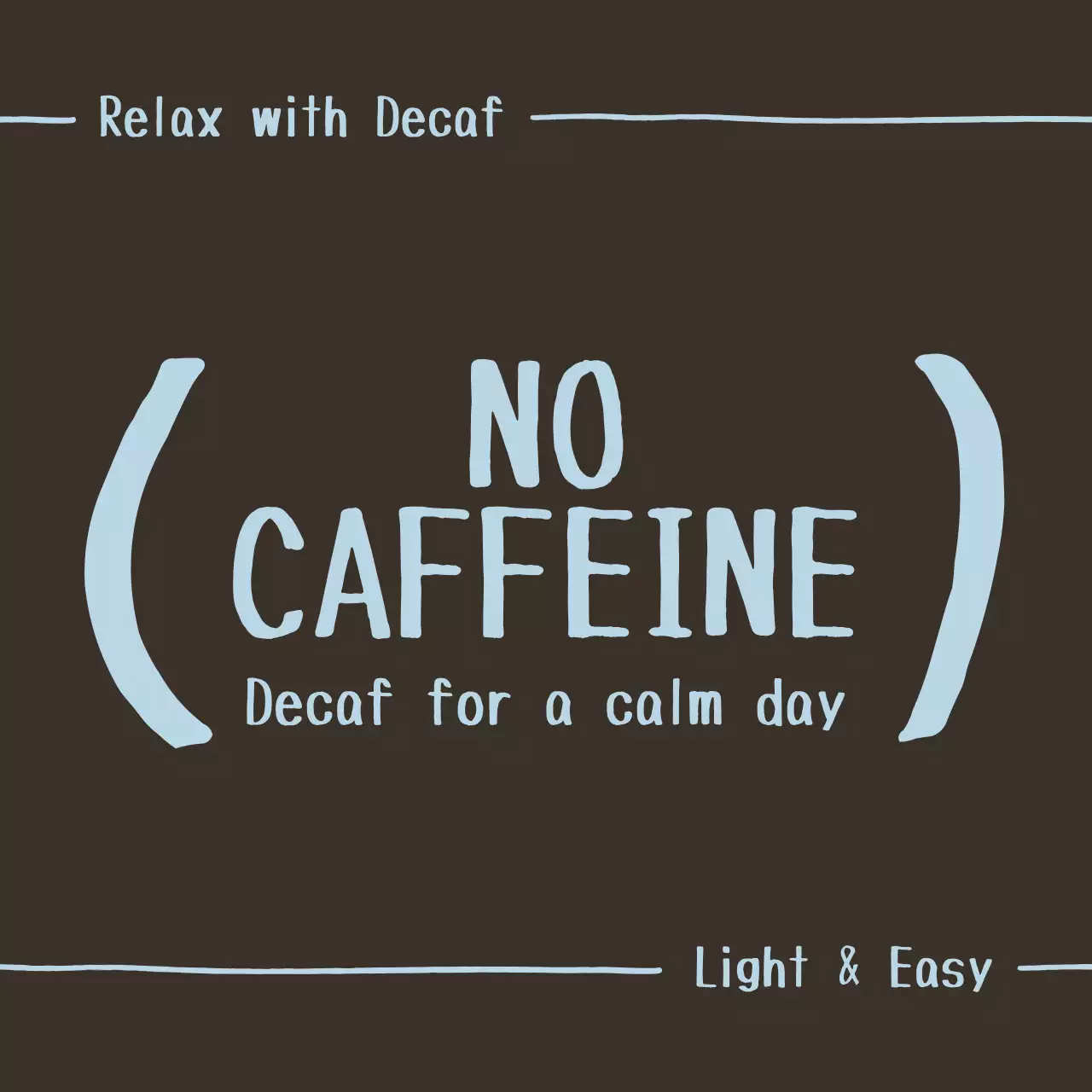 갈색 심플 음료 광고