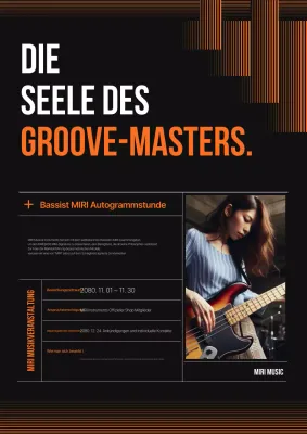 Orange Modern Music Event Promotion