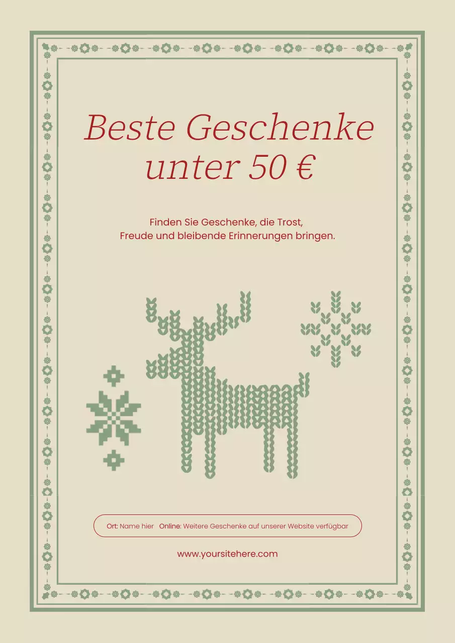 Beige Vintage Geschenkaktion