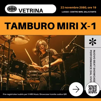 Evento di lancio della batteria elettronica Orange Modern