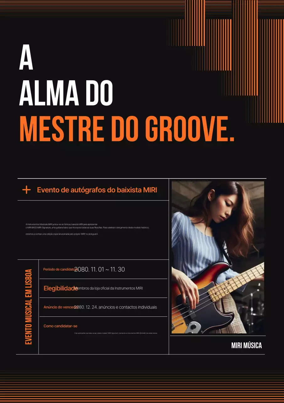Promoção de Eventos de Música Moderna Orange