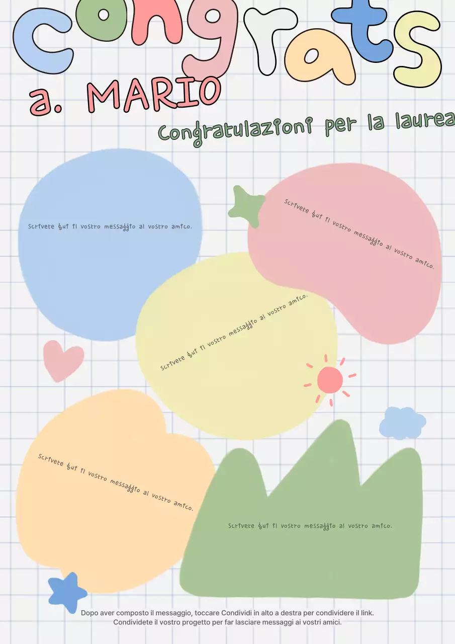 Una graziosa cerimonia di laurea in verde