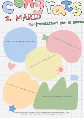 Una graziosa cerimonia di laurea in verde