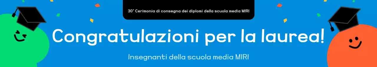 Blue Simple Graduation Festival