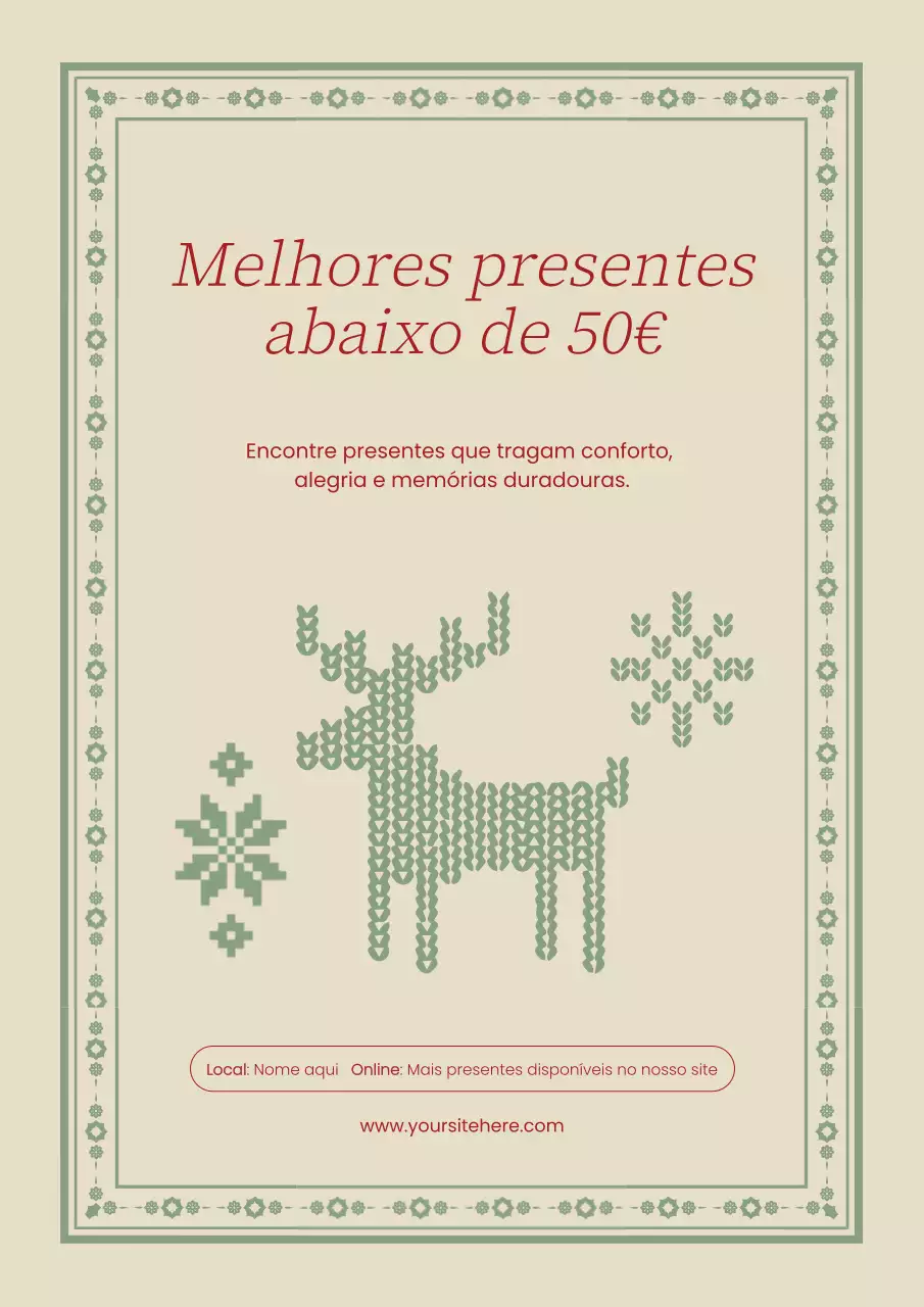 Promoção de brindes vintage bege