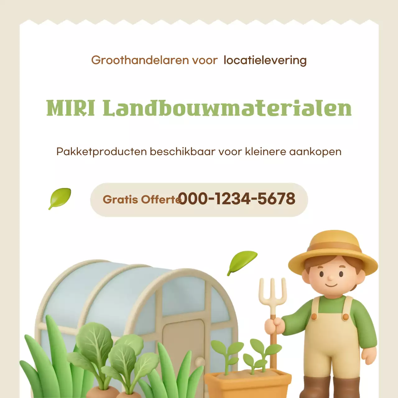 Beige Baby Farm Supplies Groothandel Promotie