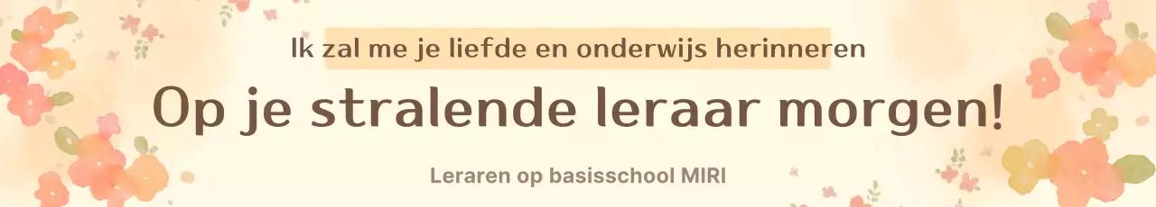 Beige Baby Teacher's Day-viering