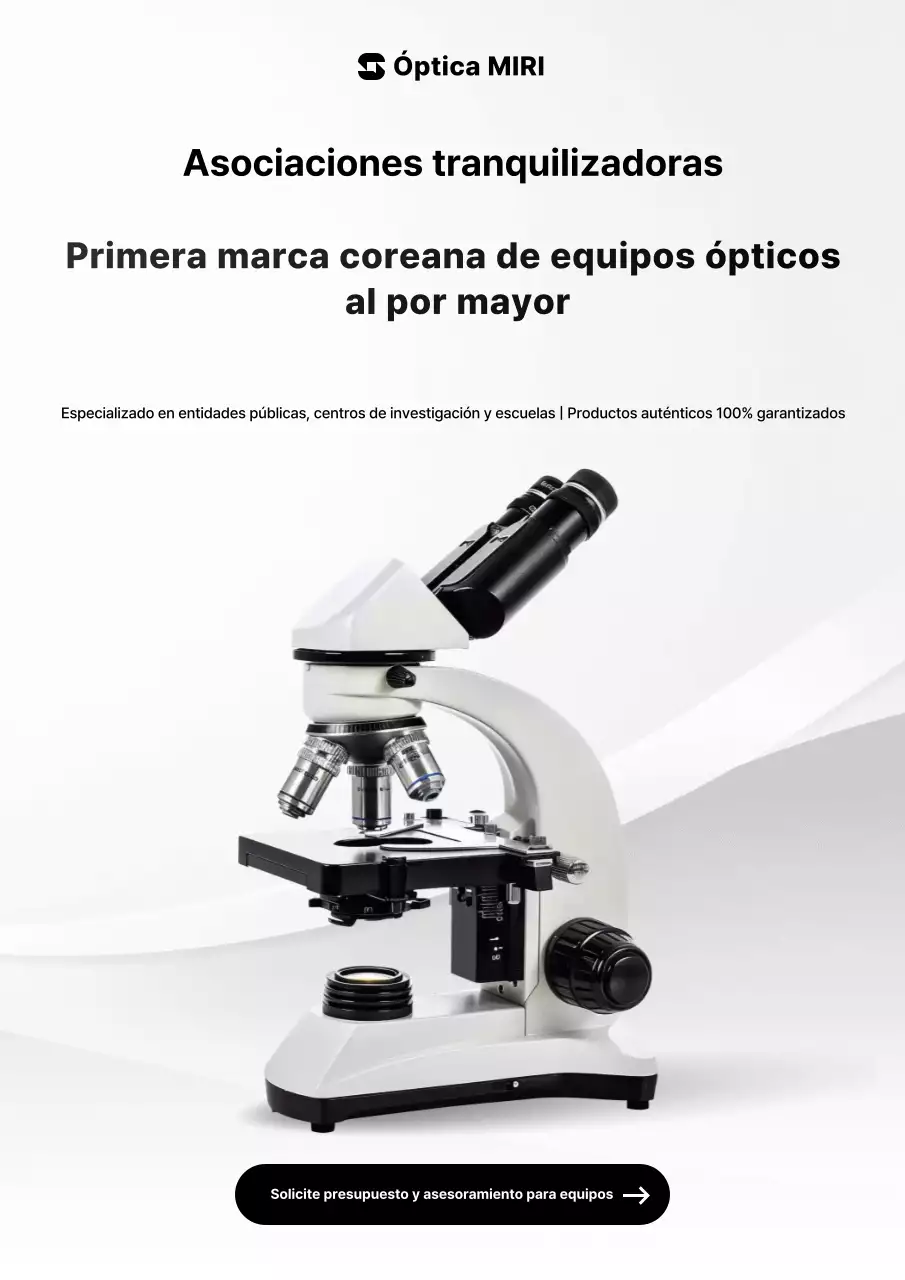 Anuncio de ciencia moderna blanca