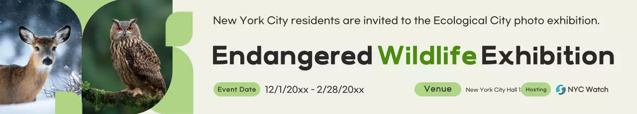 Exposição de Animais da Natureza Verde