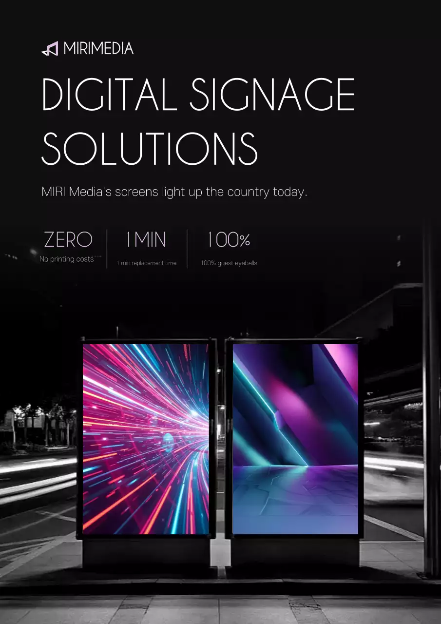 Quảng cáo kỹ thuật số hiện đại màu đen