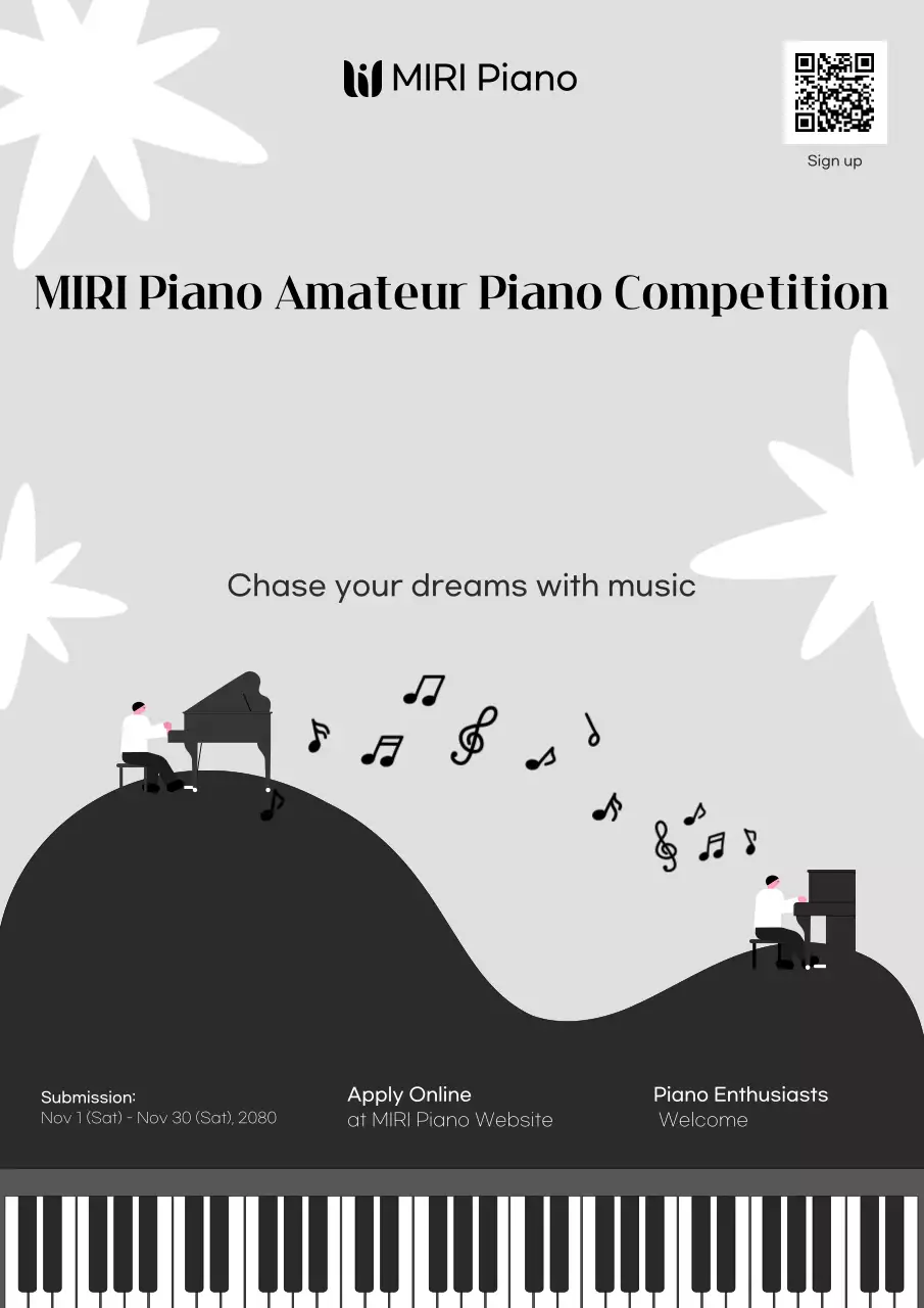 Hướng dẫn về Cuộc thi Piano Gray Minimal