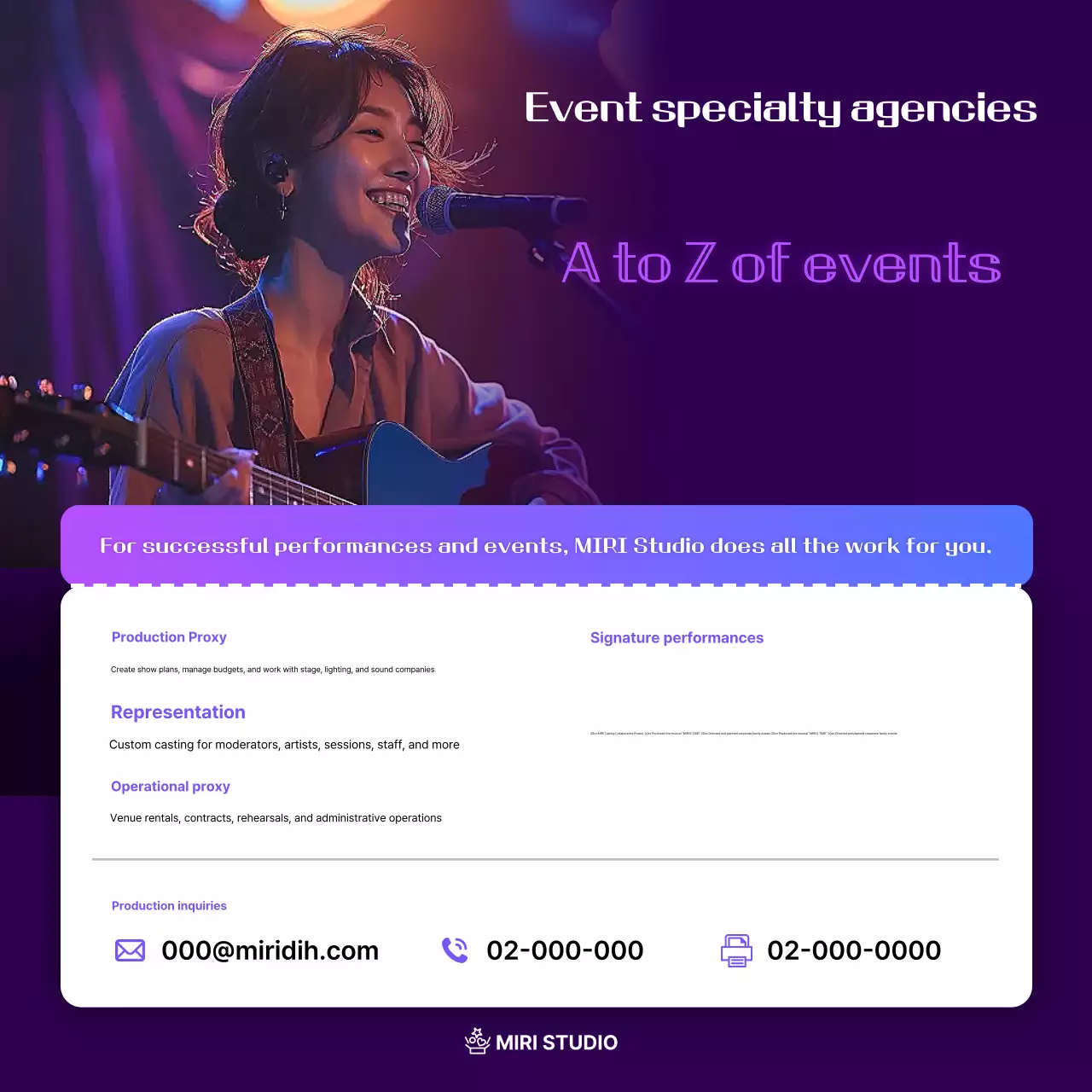 Promosi Pertunjukan Modern Bora