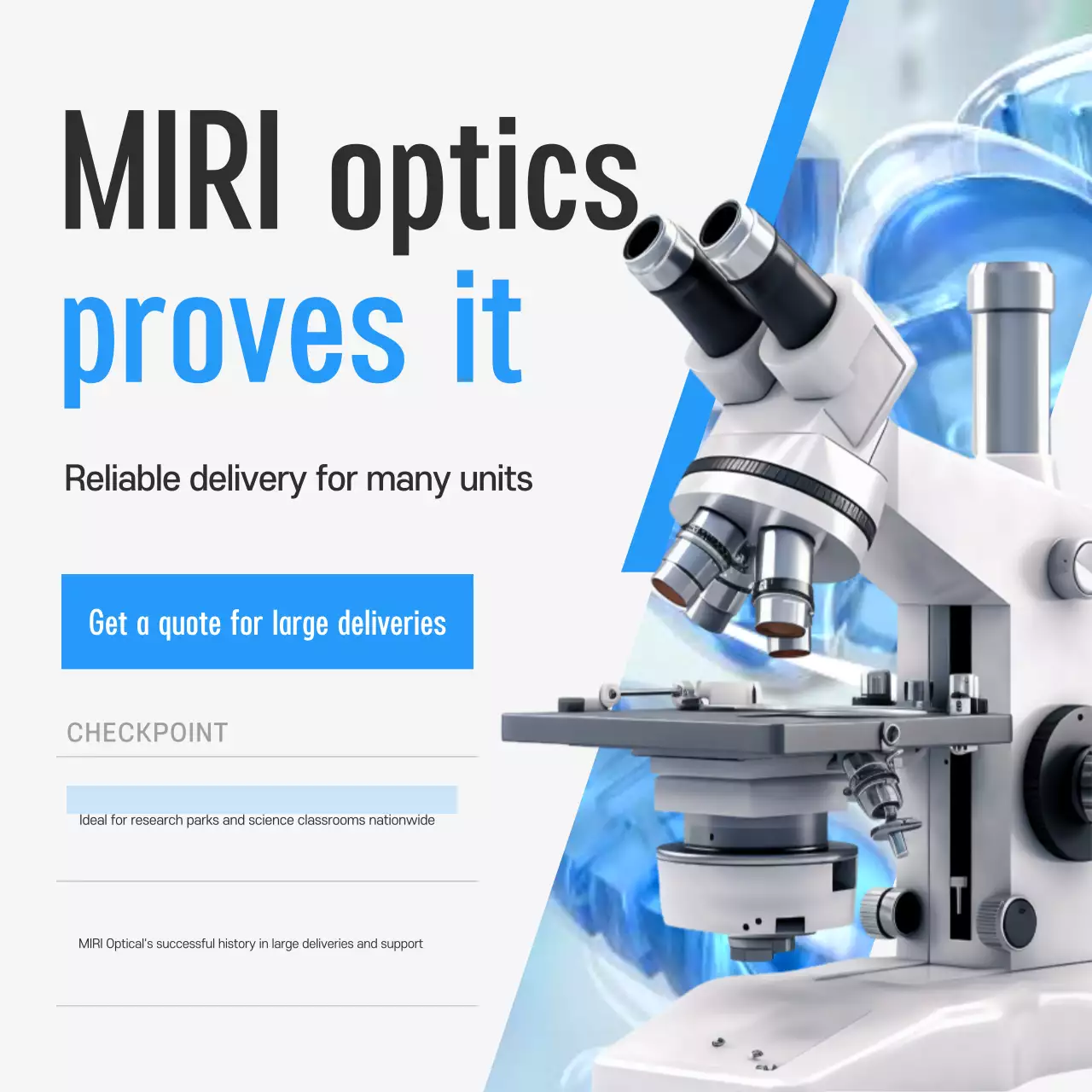 Iklan Sains Modern Biru