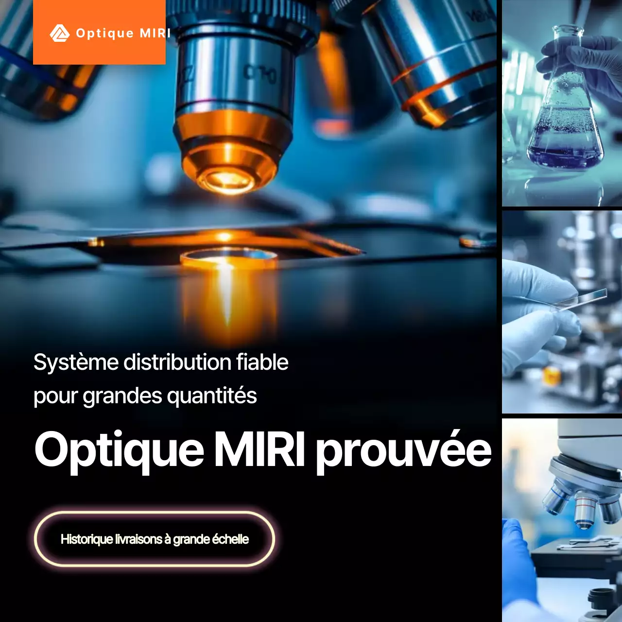 Publicité Blue Modern Science