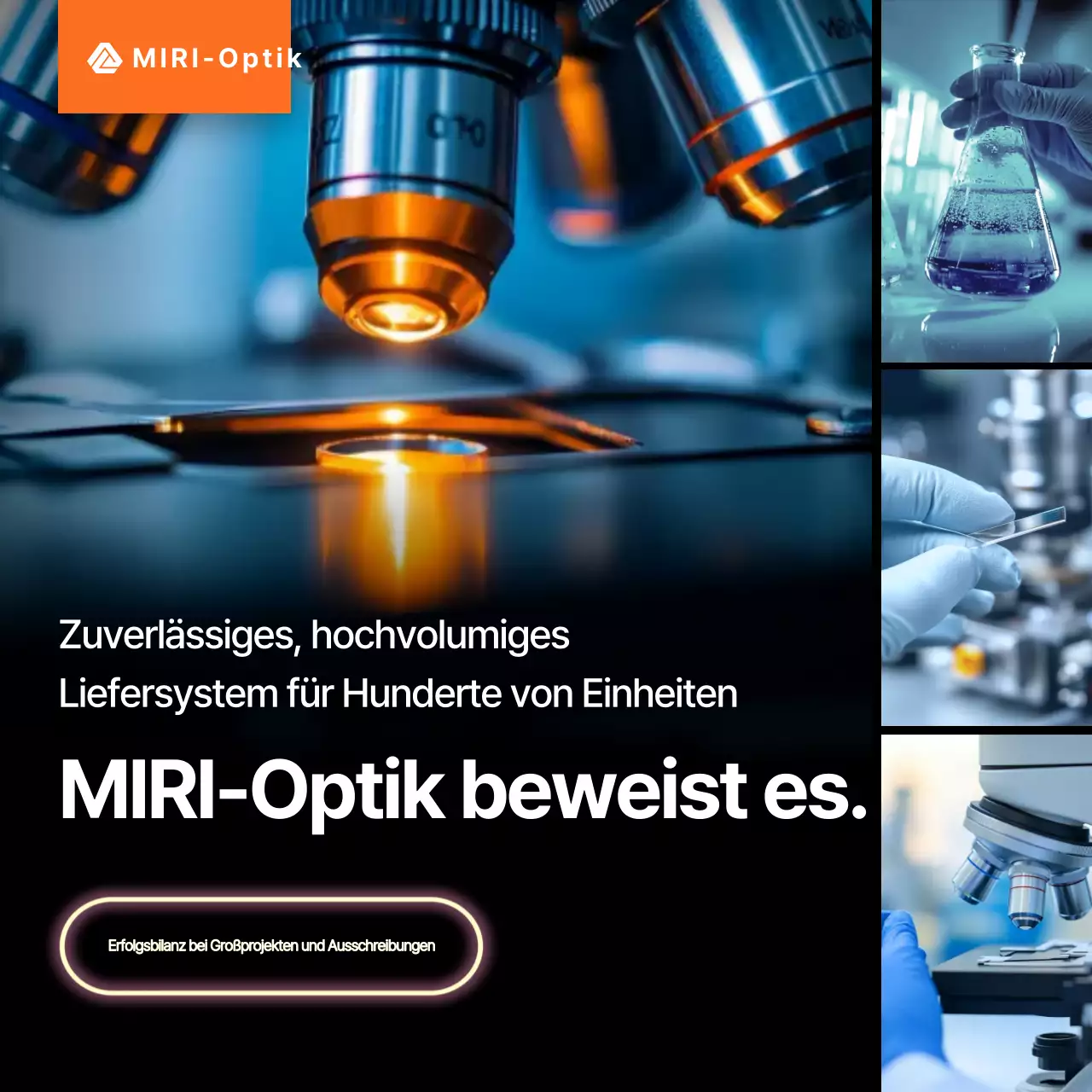 Werbung für moderne Wissenschaft von Blue