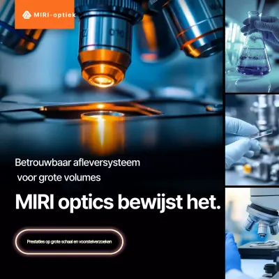 Blauwe moderne wetenschapsadvertentie