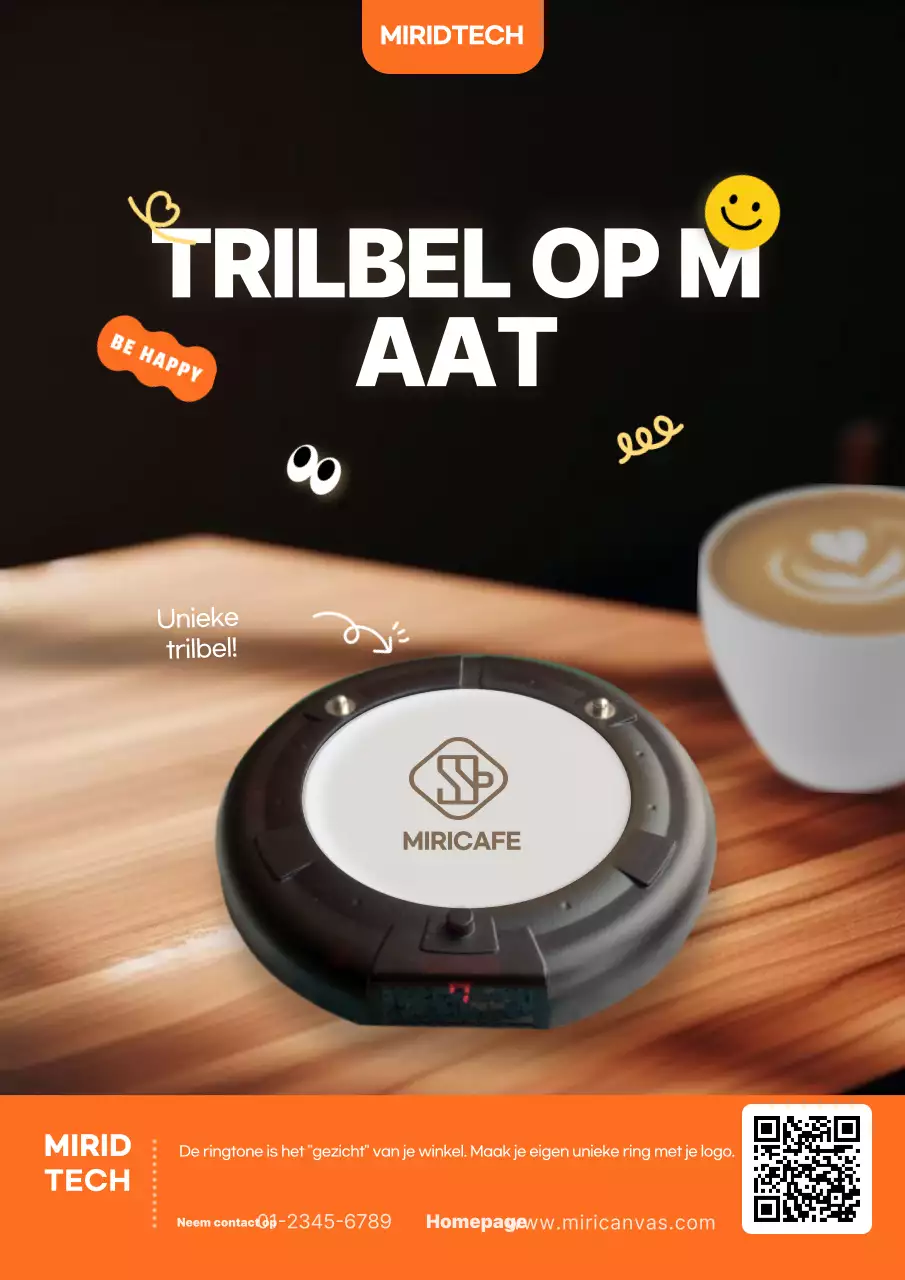 Advertentie voor Orange Modern Cafe