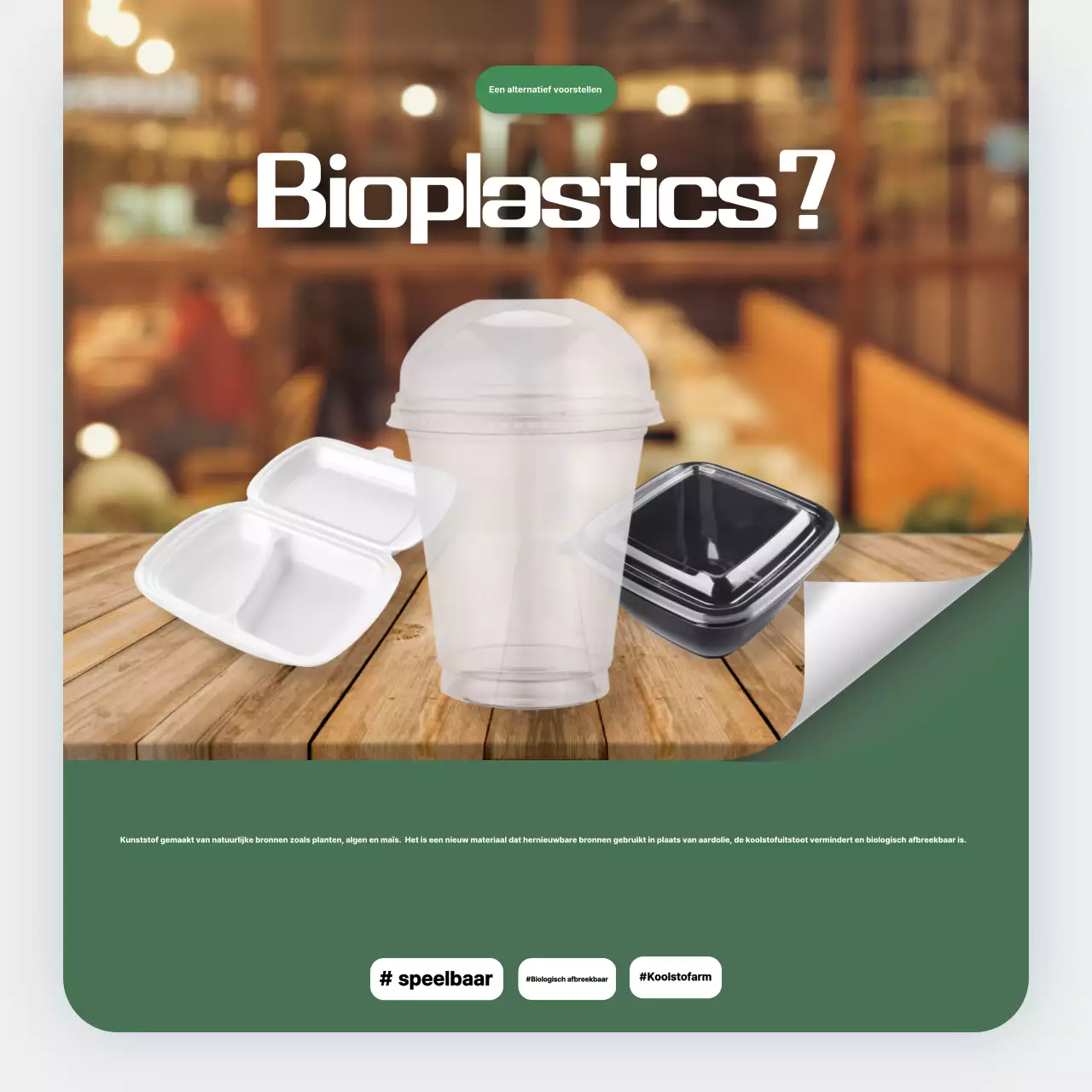 Groene Natuur Milieu Advertentie