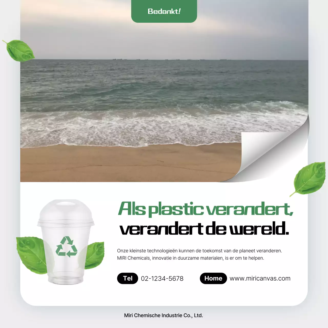 Groene Natuur Milieu Advertentie