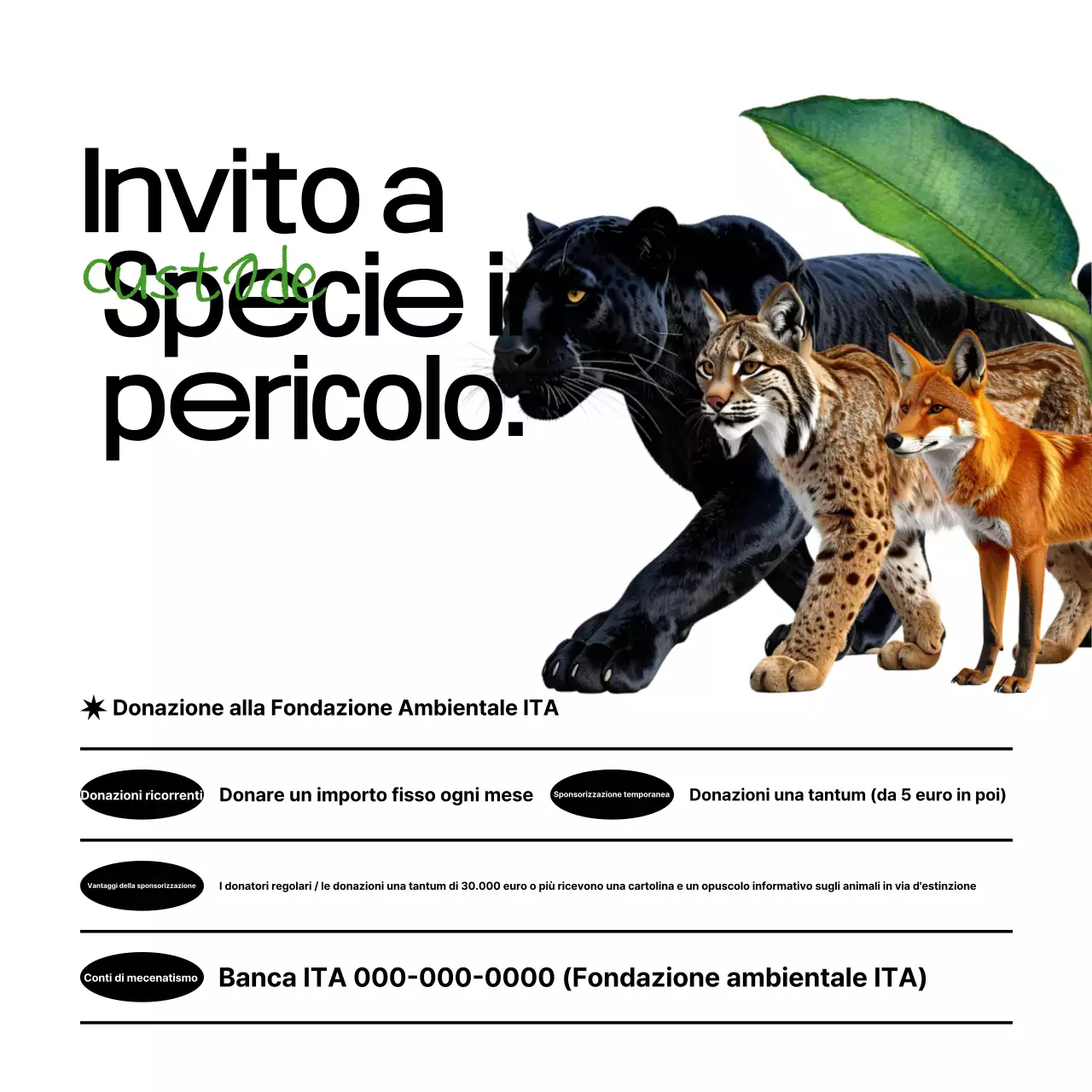 Campagna di protezione ambientale Black Simple