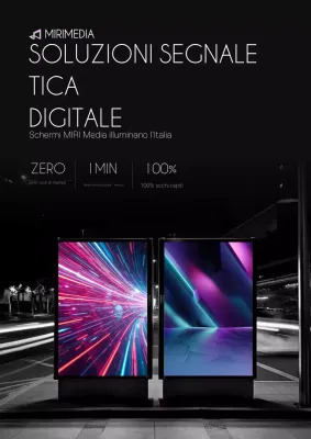 Pubblicità digitale moderna nera