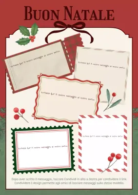 Cartolina di Natale vintage rossa