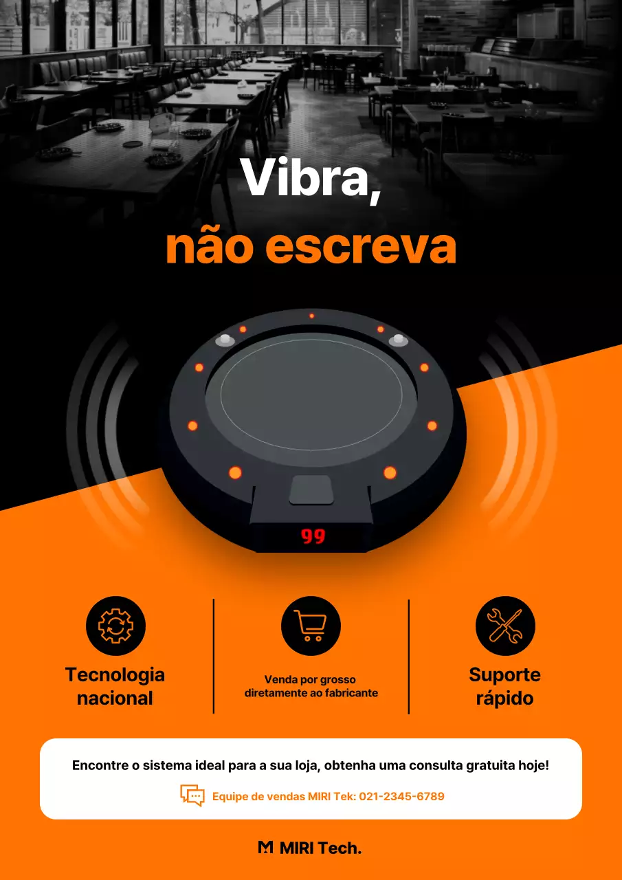 Anúncio da Orange Modern Technology