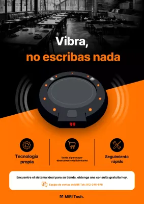 Anuncio de tecnología moderna de Orange