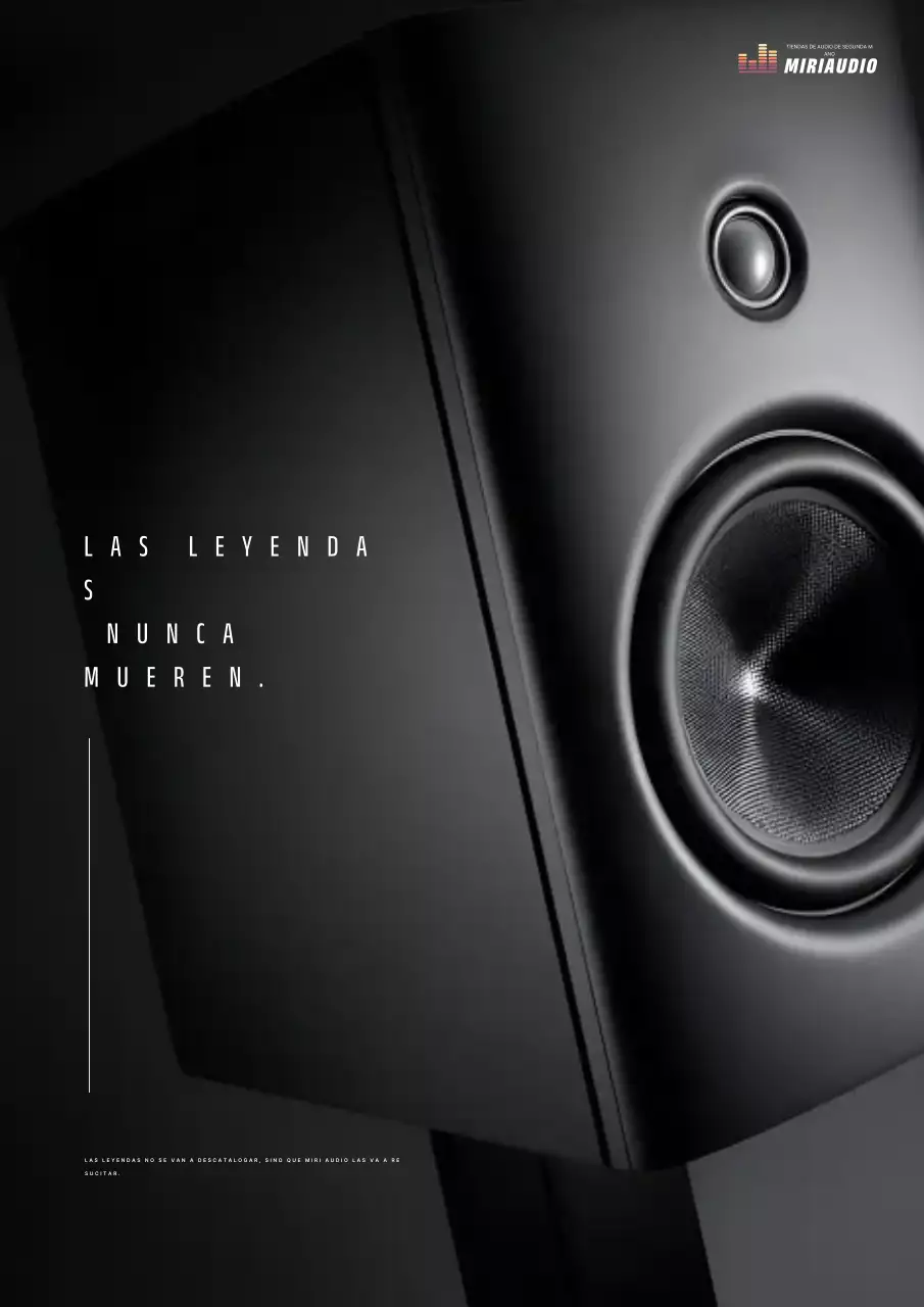 Anuncio de altavoz moderno negro