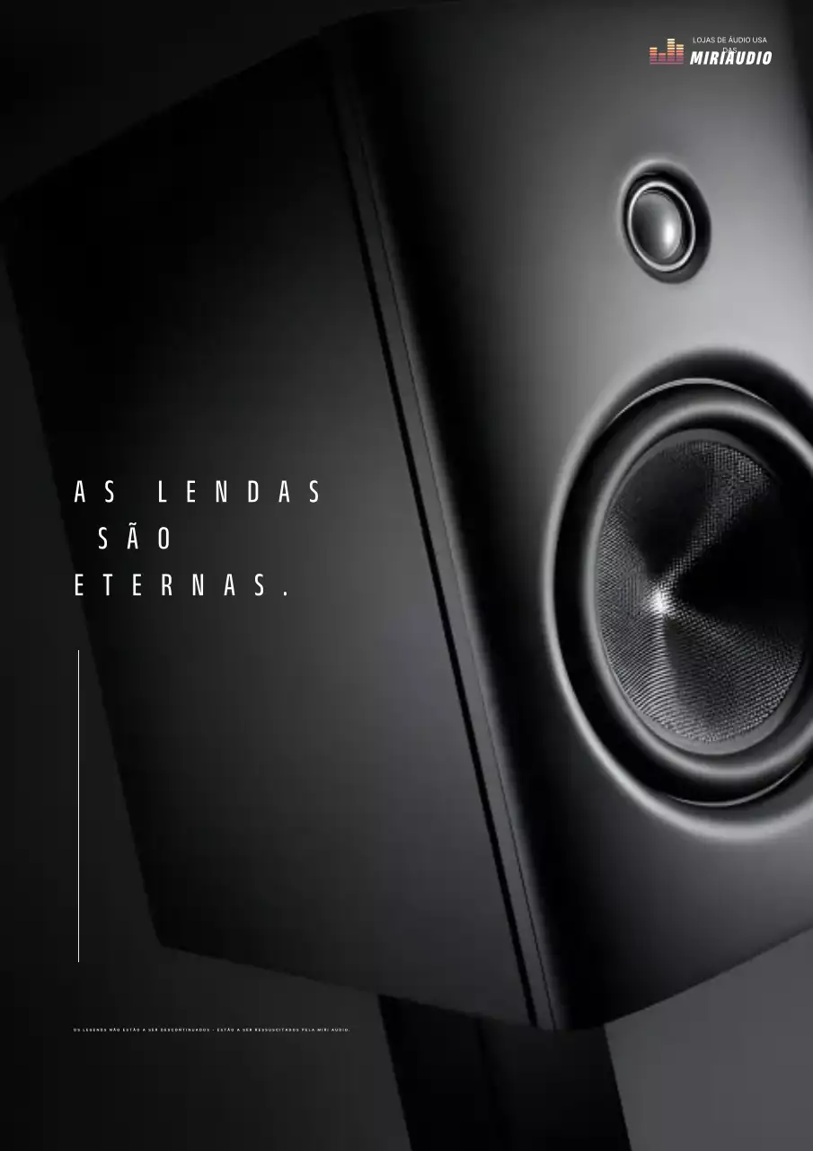 Anúncio de alto-falante moderno preto