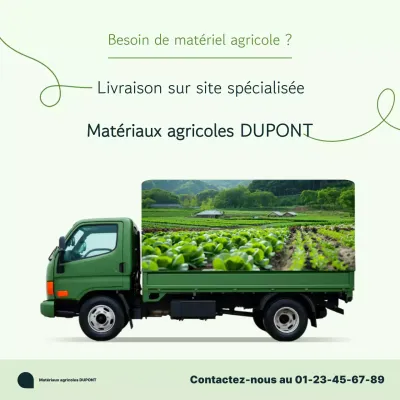 Publicité pour une agriculture propre et saine
