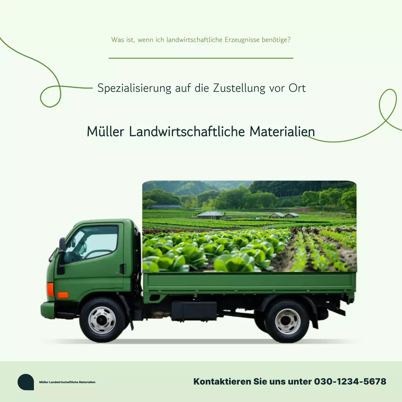 Werbung für saubere Landwirtschaft