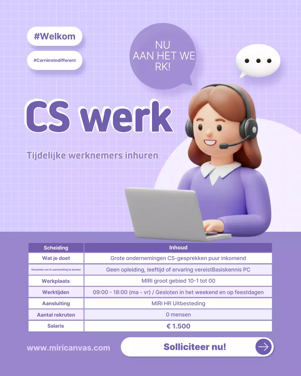 Yeon Bora Simple Recruitment