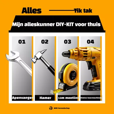 Oranje Eenvoudige DIY Advertentie
