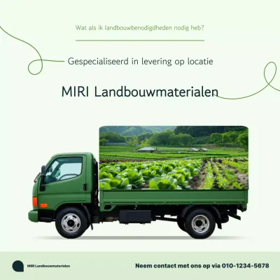 Advertentie voor schone landbouw van Mint