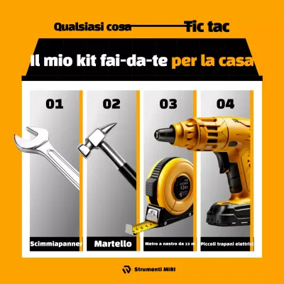 Pubblicità fai da te semplice arancione