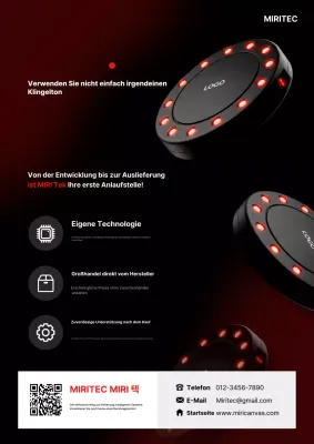 Werbung für moderne Technologie von Red