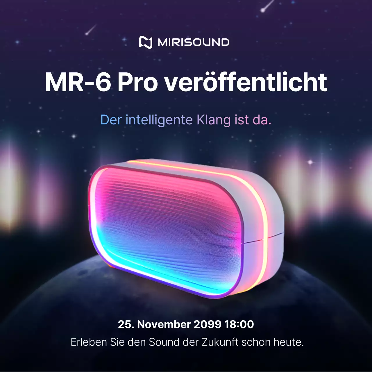 Neon Cyber Audiogeräte-Einführung