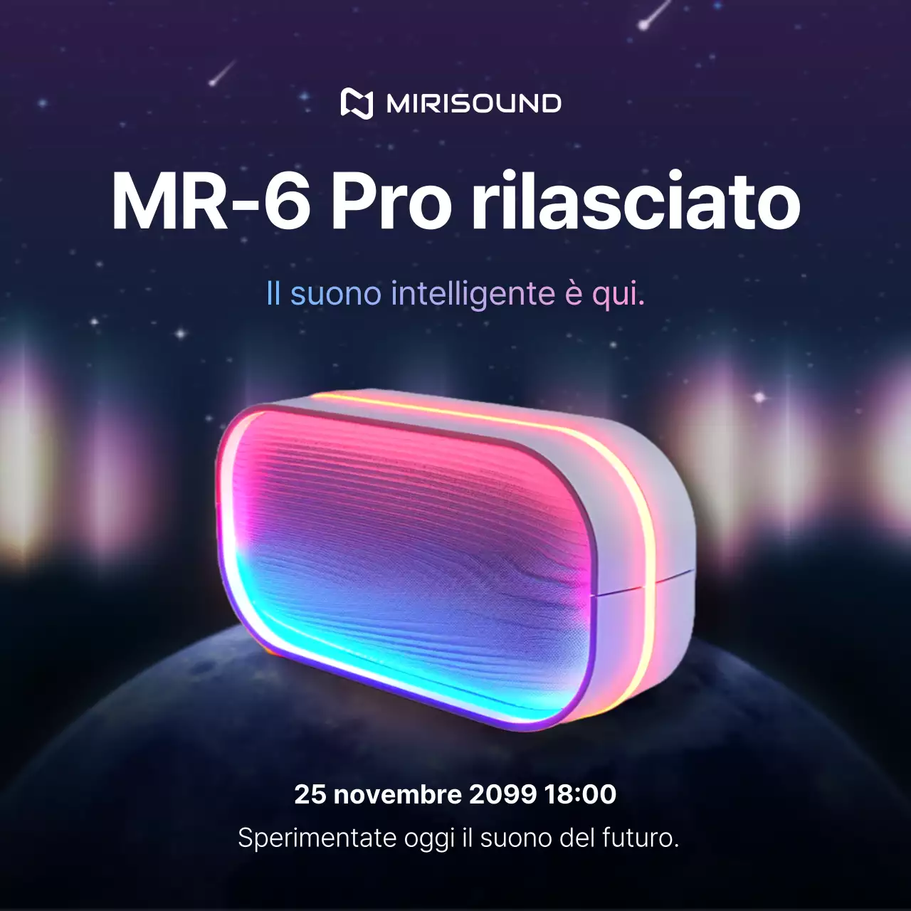 Lancio del dispositivo audio Neon Cyber