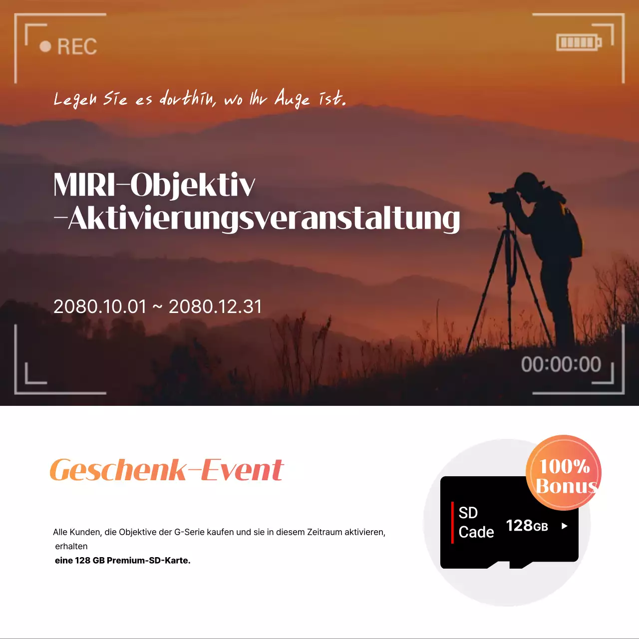 Orange Modern Camera Promotion