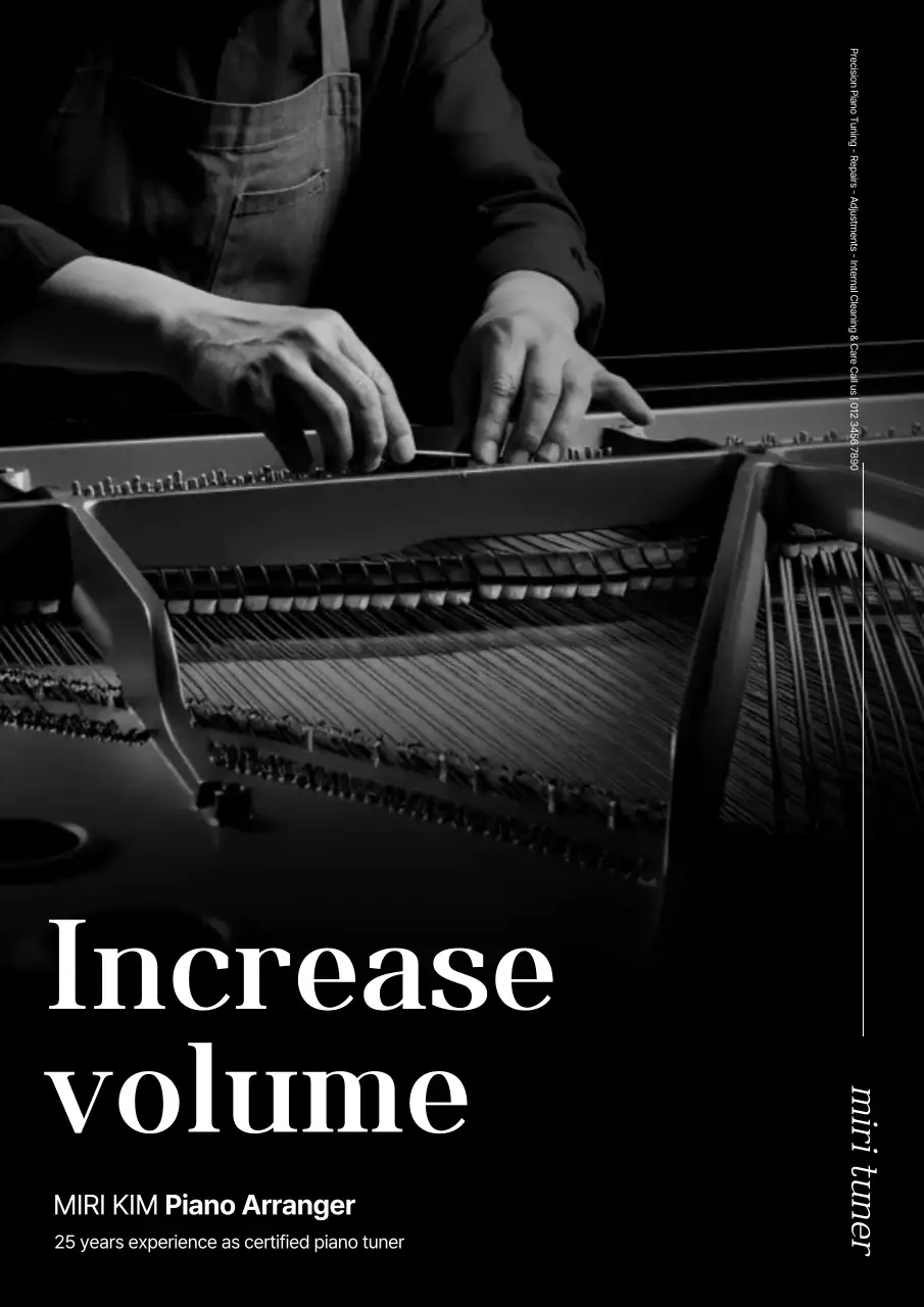 Quảng cáo Bộ chỉnh âm thanh cổ điển đen trắng