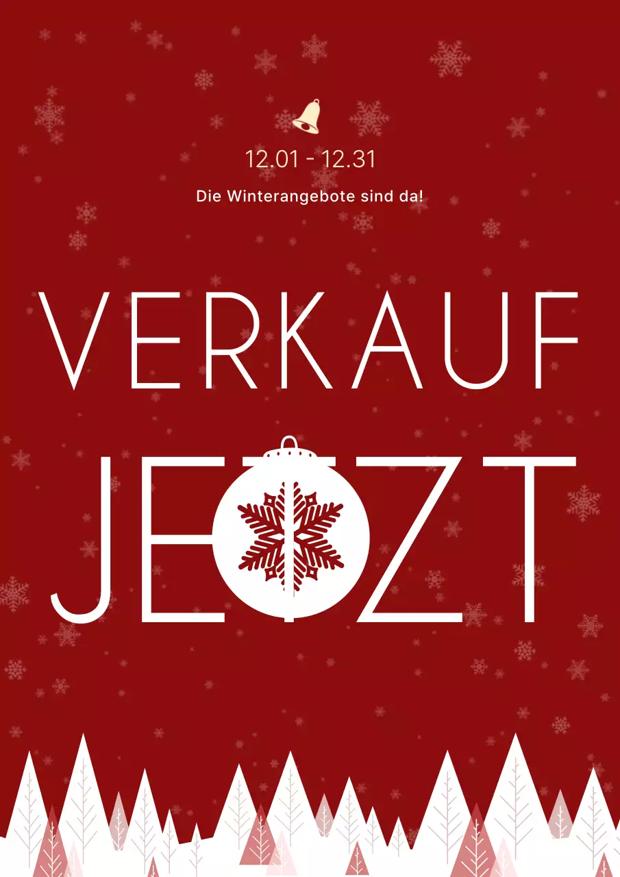 Red Simple Winter Sale