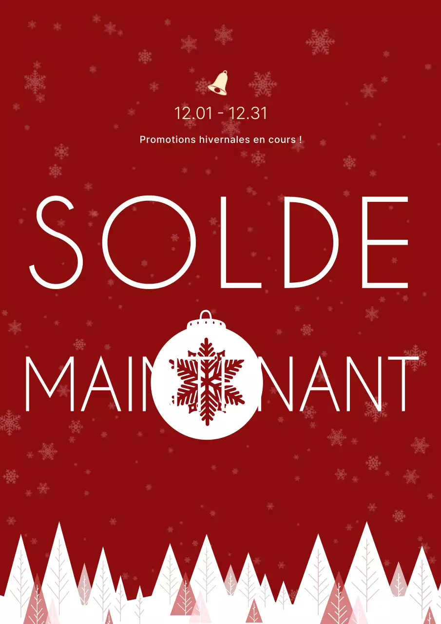 Soldes d'hiver Red Simple