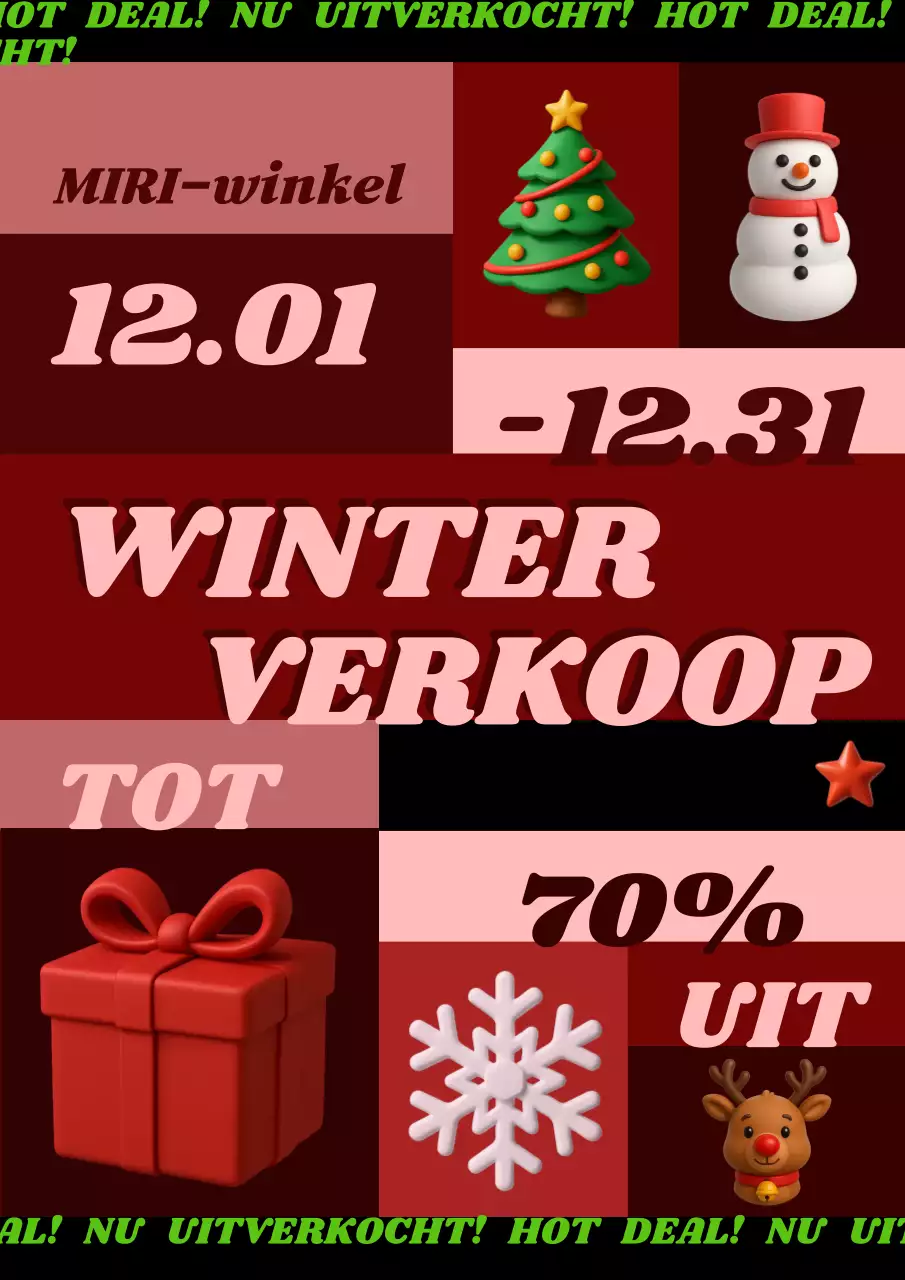 Red Pop Winter Sale-evenement